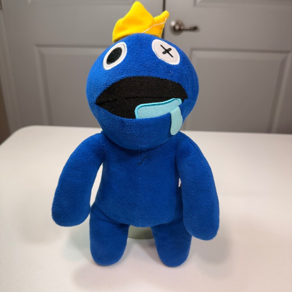 Rainbow Friends Blue Monster Plush Roblox Gaming Stuffed Animal Toy 11"